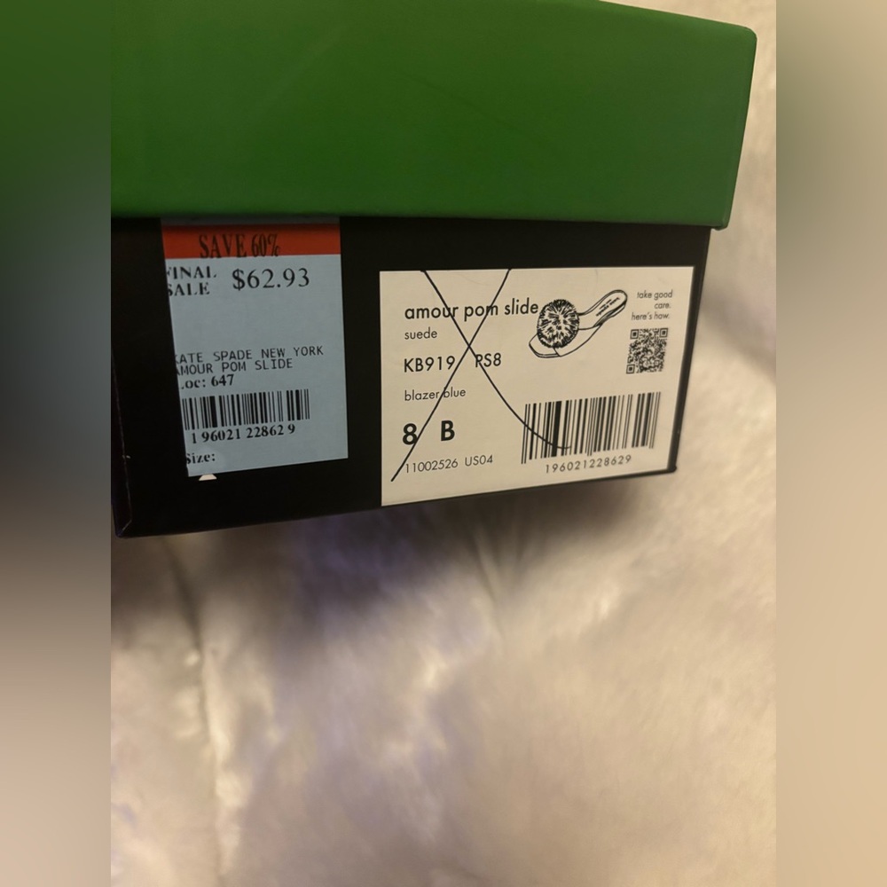 Kate Spade Black Mules with Pom Pom Detail - Picture 7 of 7